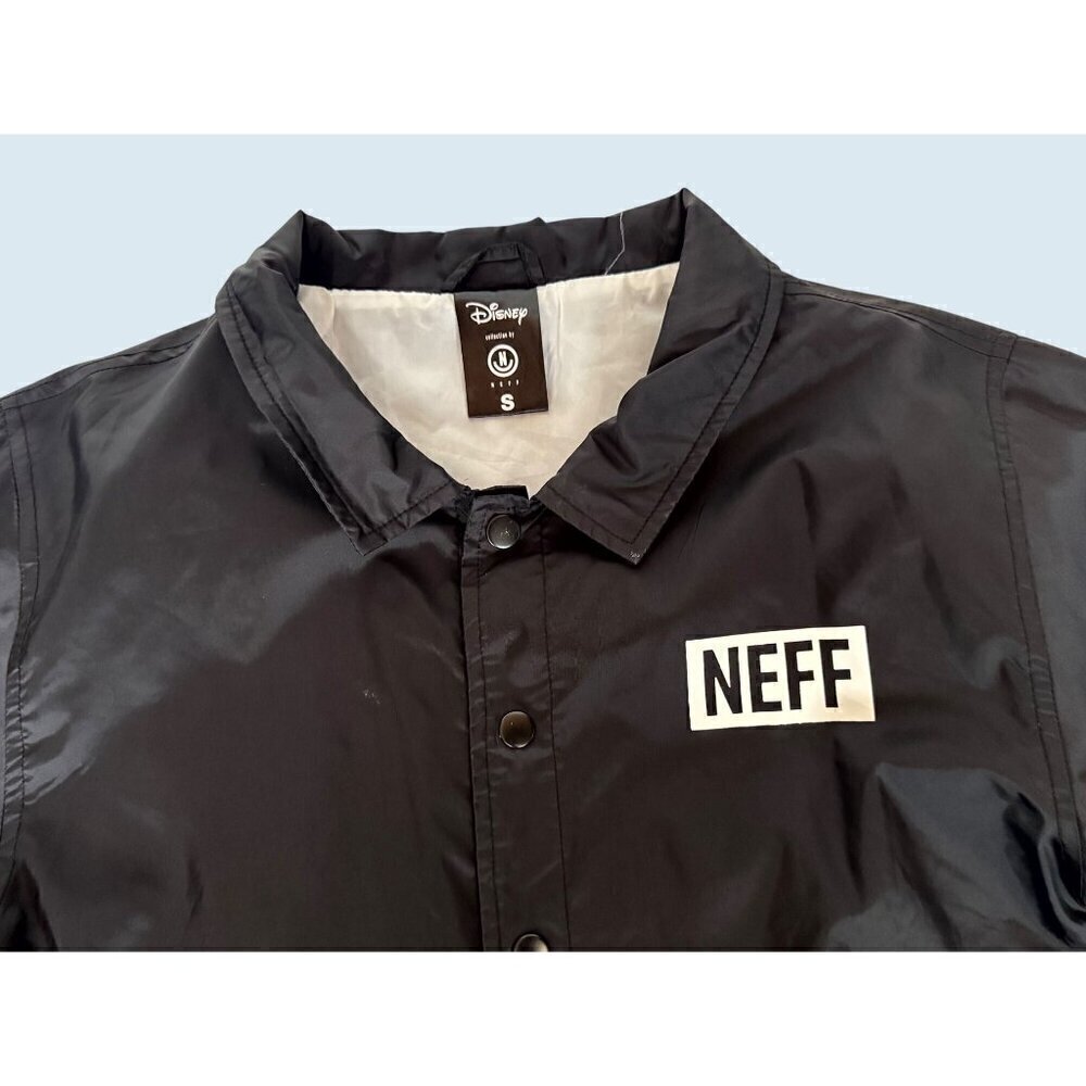 DISNEY X NEFF Youth Nylon Snap Button Jacket Coat Size Small - Picture 4 of 6